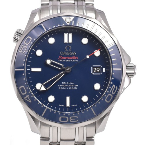 With paper omega seamaster - with,