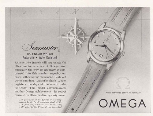 1953 omega seamaster calendar - 1953,
