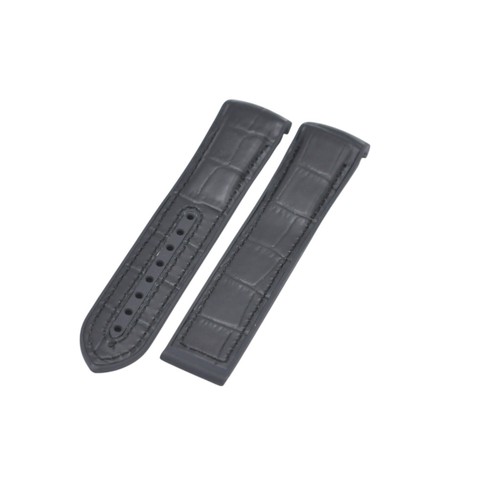 22mm leather plated rubber - plated,